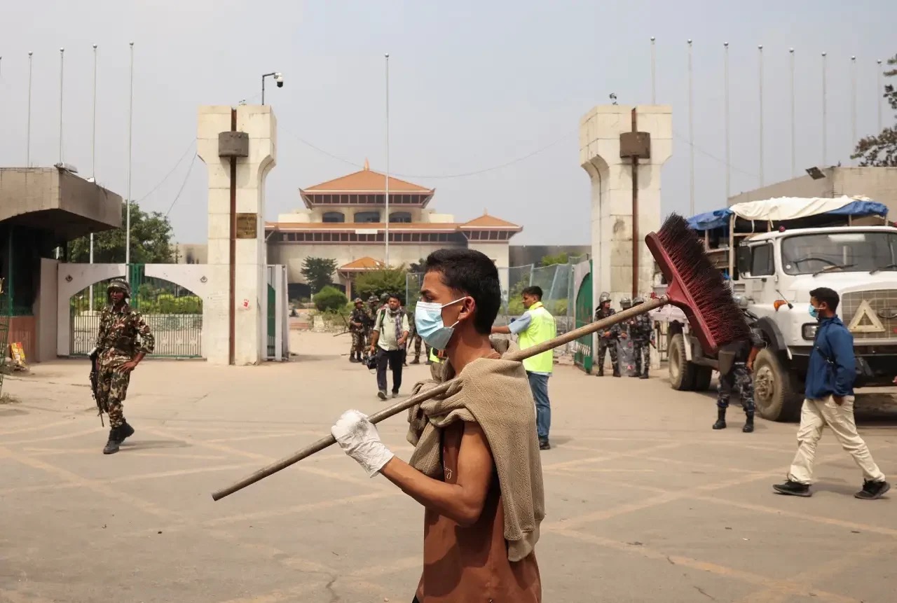 After the fire — Gen Z youth clean the streets they fought to reclaim